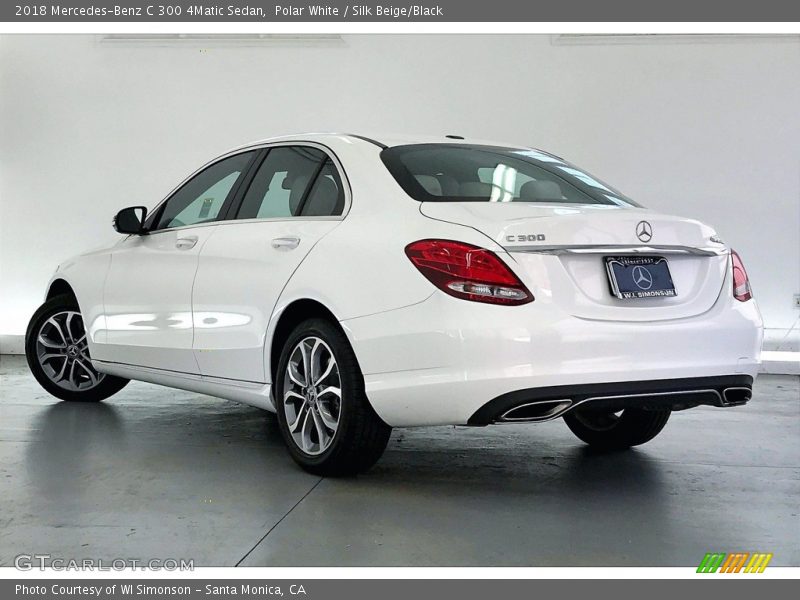Polar White / Silk Beige/Black 2018 Mercedes-Benz C 300 4Matic Sedan
