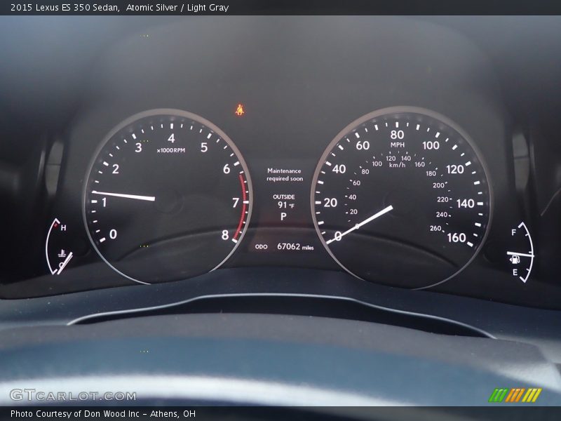 Atomic Silver / Light Gray 2015 Lexus ES 350 Sedan