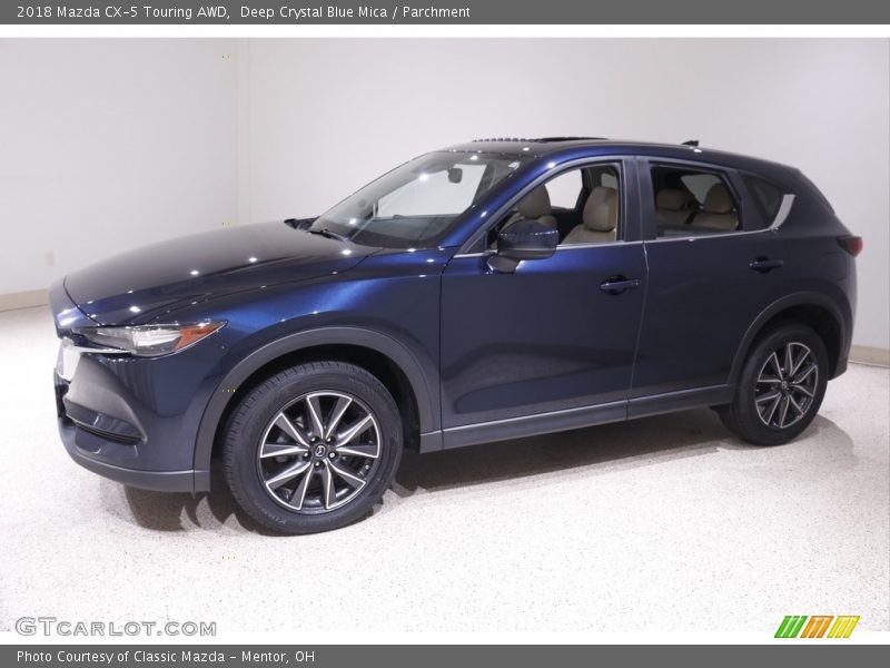 Deep Crystal Blue Mica / Parchment 2018 Mazda CX-5 Touring AWD