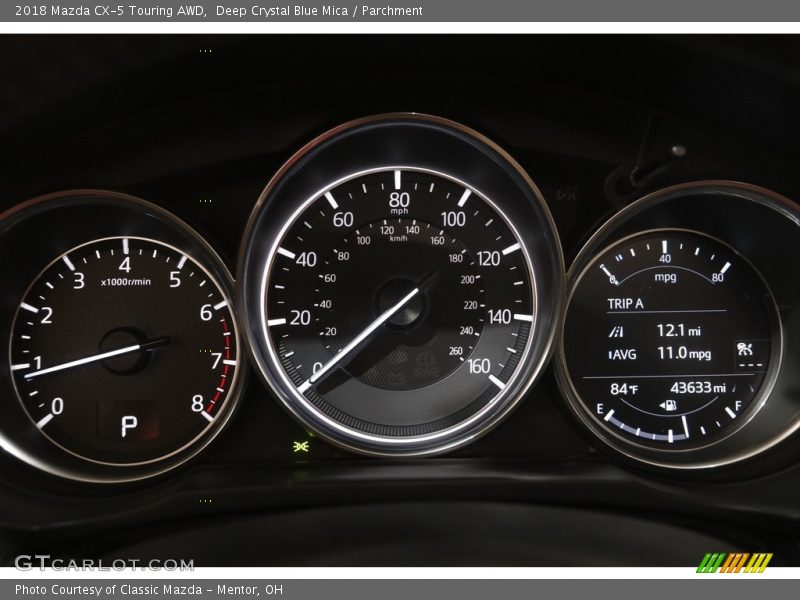Deep Crystal Blue Mica / Parchment 2018 Mazda CX-5 Touring AWD