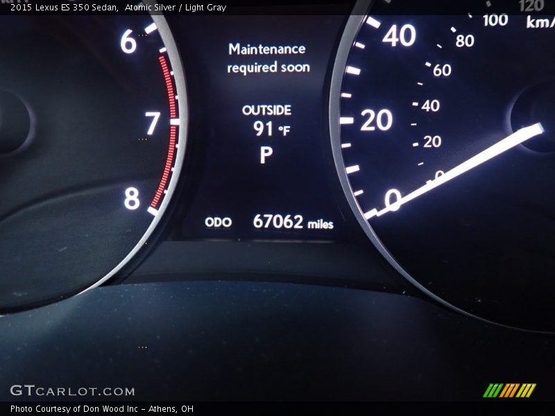 Atomic Silver / Light Gray 2015 Lexus ES 350 Sedan
