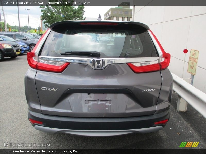 Modern Steel Metallic / Gray 2017 Honda CR-V LX AWD