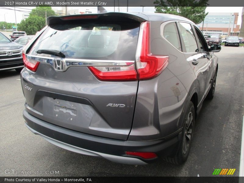 Modern Steel Metallic / Gray 2017 Honda CR-V LX AWD