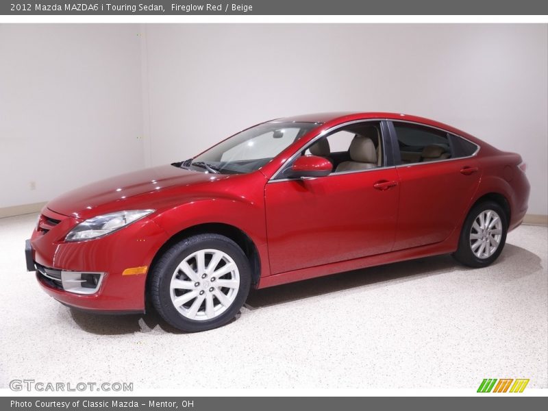 Fireglow Red / Beige 2012 Mazda MAZDA6 i Touring Sedan