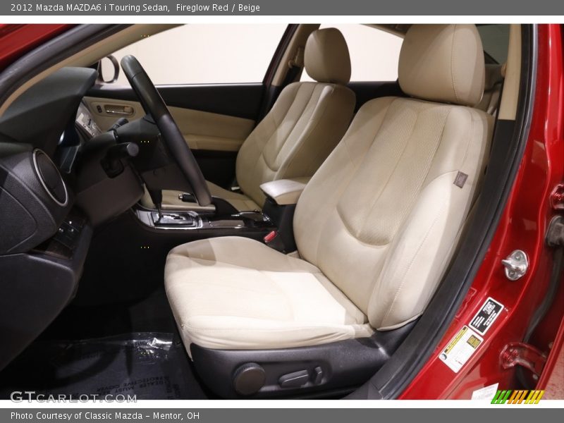 Fireglow Red / Beige 2012 Mazda MAZDA6 i Touring Sedan