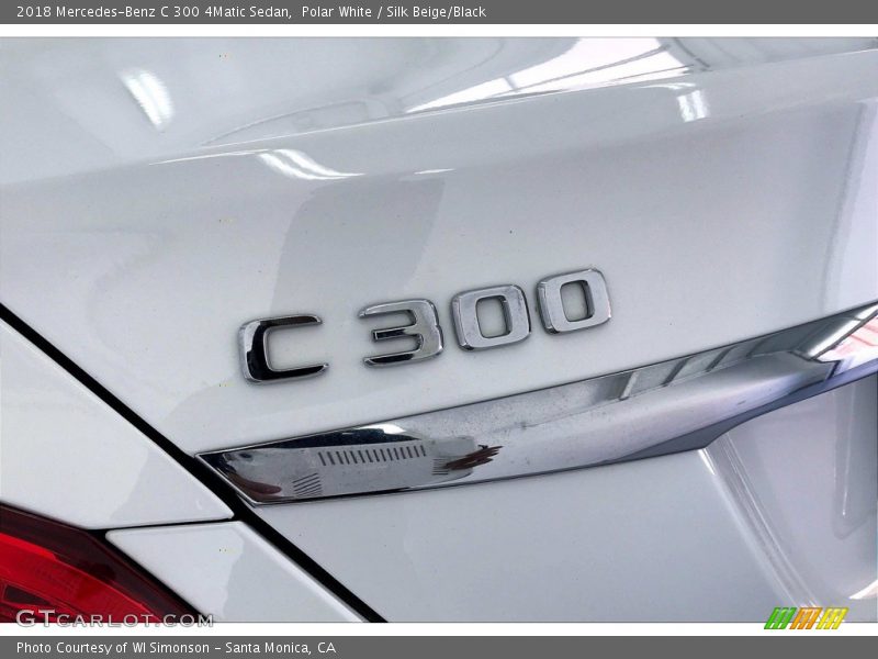 Polar White / Silk Beige/Black 2018 Mercedes-Benz C 300 4Matic Sedan