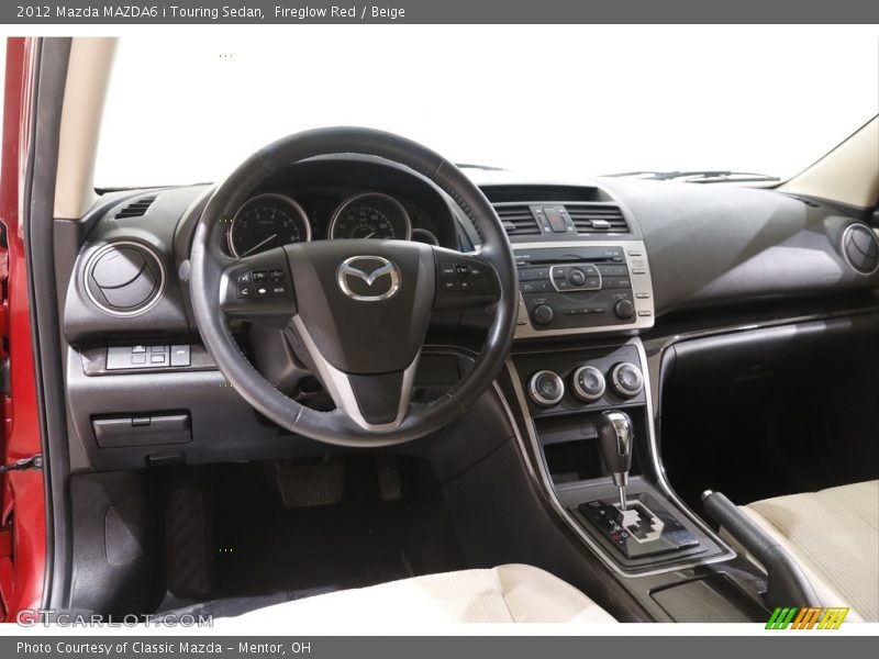 Fireglow Red / Beige 2012 Mazda MAZDA6 i Touring Sedan