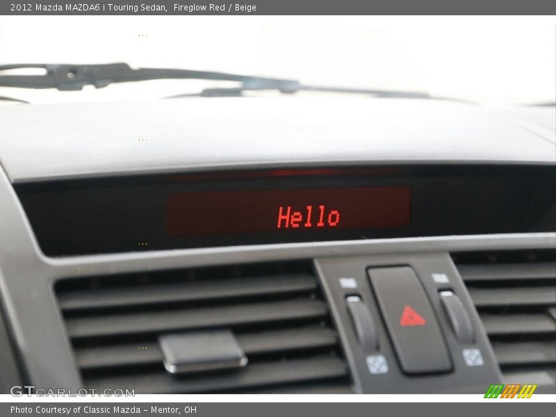 Fireglow Red / Beige 2012 Mazda MAZDA6 i Touring Sedan