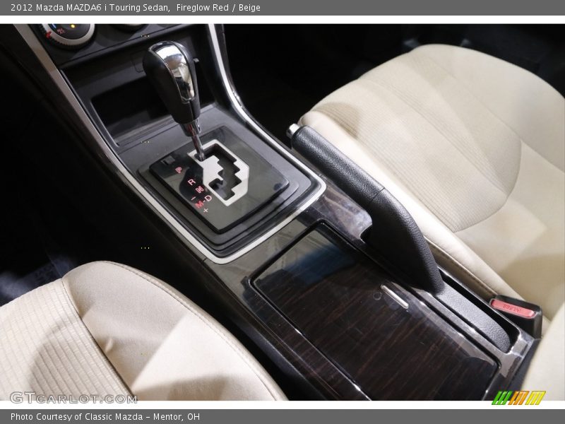 Fireglow Red / Beige 2012 Mazda MAZDA6 i Touring Sedan