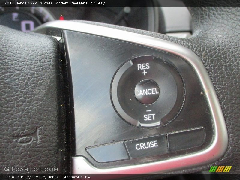 Modern Steel Metallic / Gray 2017 Honda CR-V LX AWD