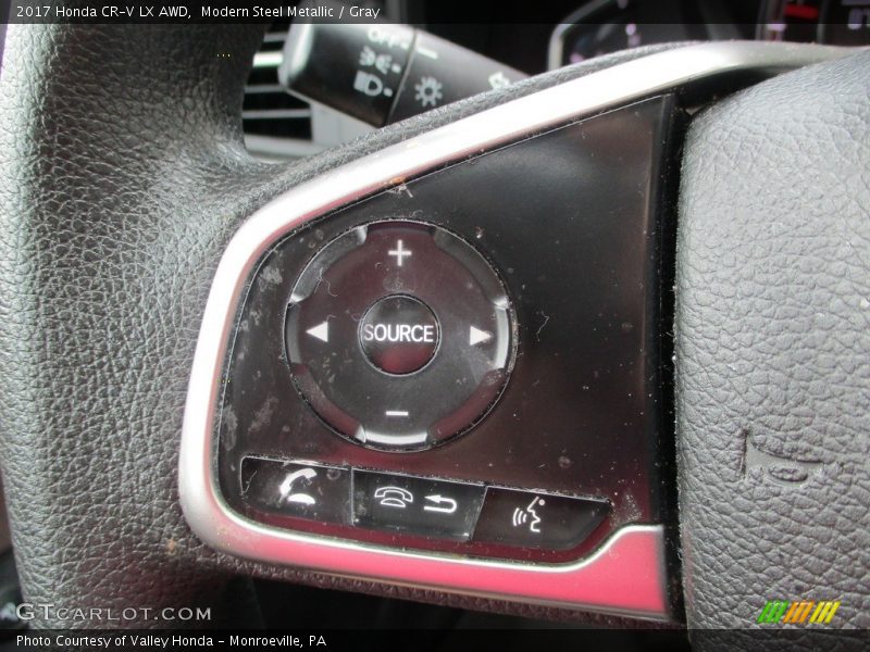 Modern Steel Metallic / Gray 2017 Honda CR-V LX AWD
