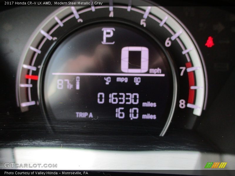 Modern Steel Metallic / Gray 2017 Honda CR-V LX AWD
