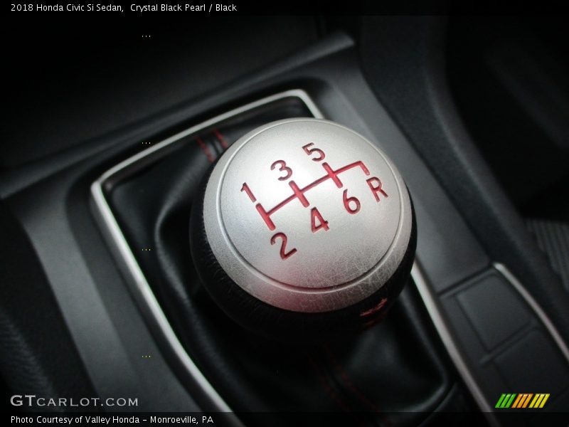Crystal Black Pearl / Black 2018 Honda Civic Si Sedan