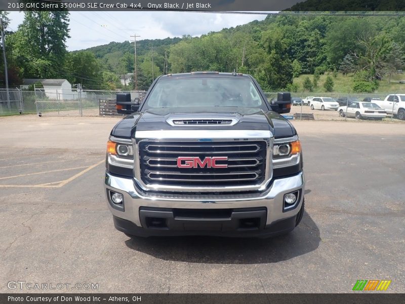 Onyx Black / Jet Black 2018 GMC Sierra 3500HD SLE Crew Cab 4x4