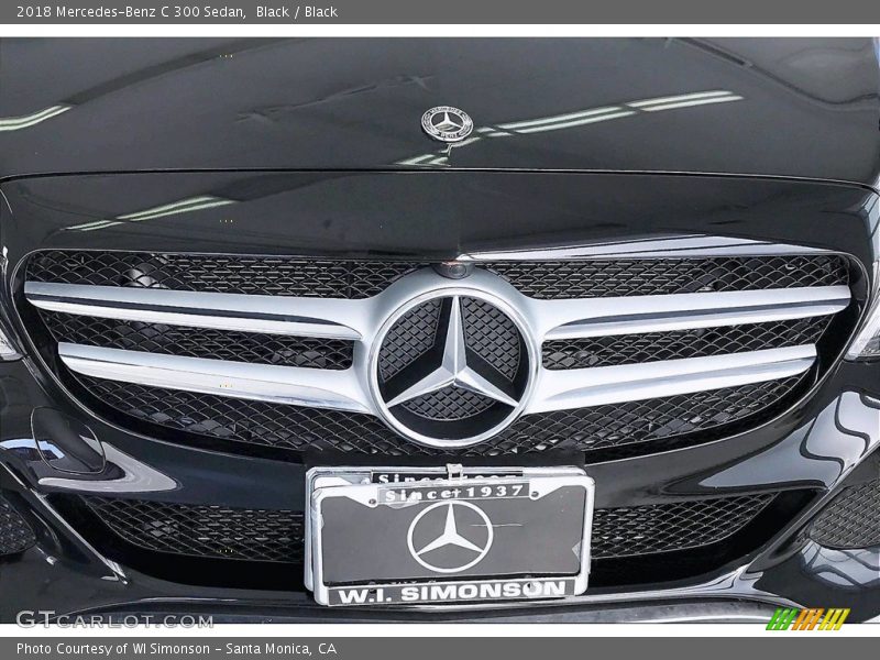 Black / Black 2018 Mercedes-Benz C 300 Sedan