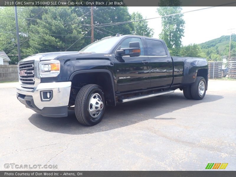 Onyx Black / Jet Black 2018 GMC Sierra 3500HD SLE Crew Cab 4x4