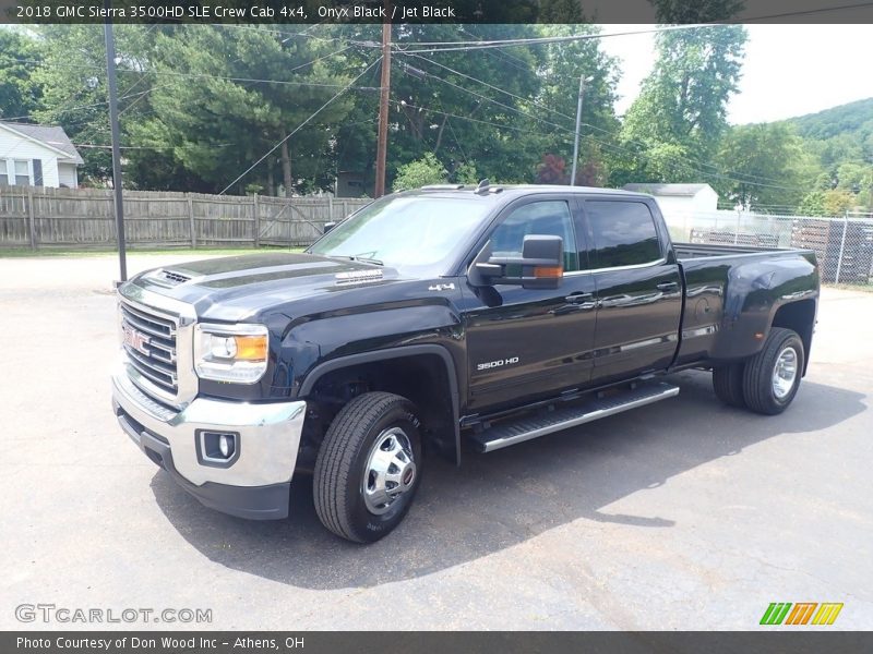 Onyx Black / Jet Black 2018 GMC Sierra 3500HD SLE Crew Cab 4x4