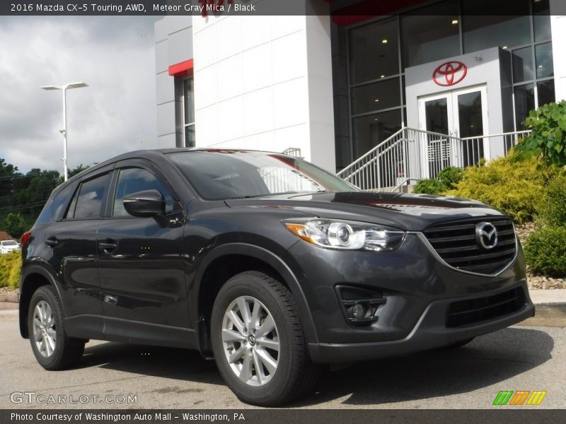 Meteor Gray Mica / Black 2016 Mazda CX-5 Touring AWD