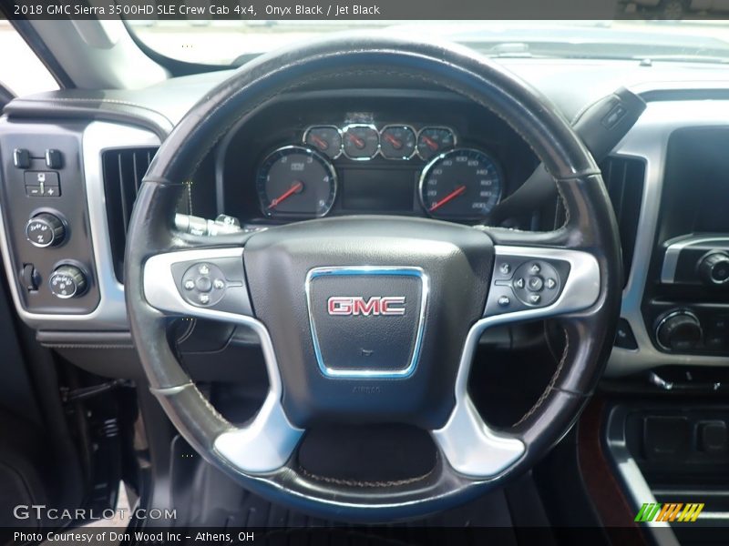 Onyx Black / Jet Black 2018 GMC Sierra 3500HD SLE Crew Cab 4x4