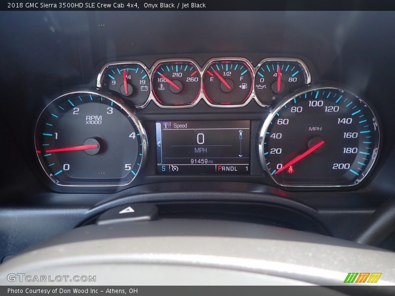 Onyx Black / Jet Black 2018 GMC Sierra 3500HD SLE Crew Cab 4x4