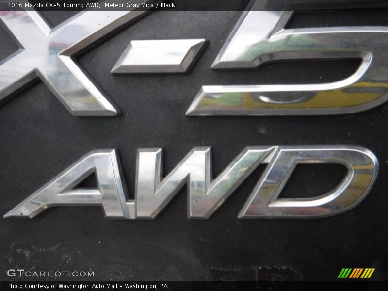 Meteor Gray Mica / Black 2016 Mazda CX-5 Touring AWD