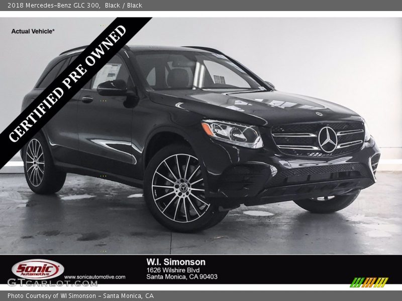 Black / Black 2018 Mercedes-Benz GLC 300