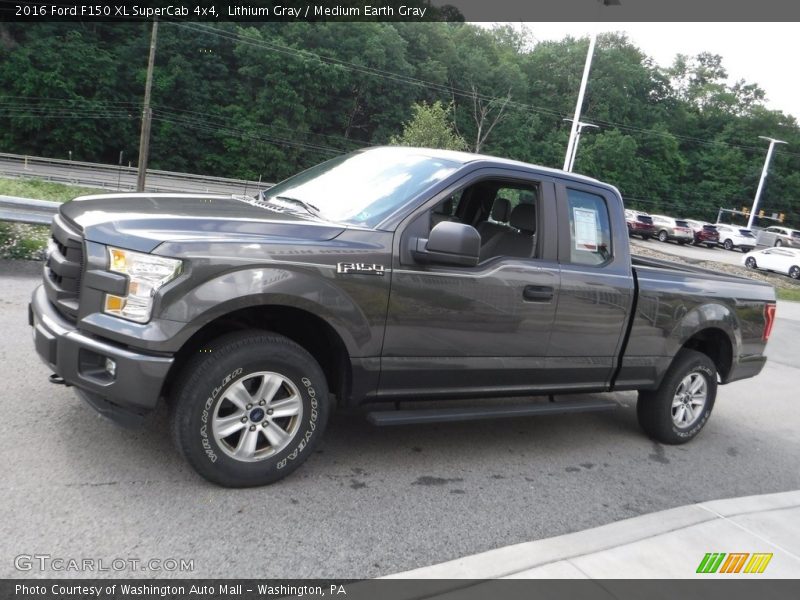 Lithium Gray / Medium Earth Gray 2016 Ford F150 XL SuperCab 4x4