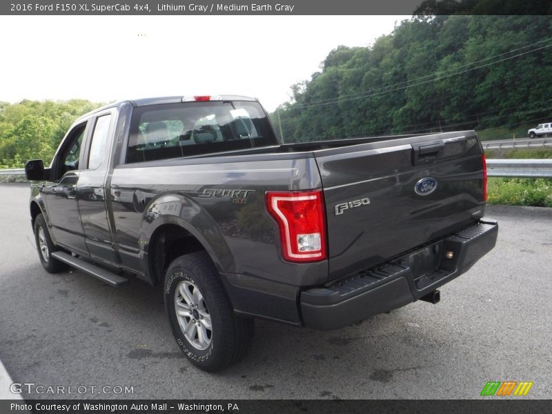 Lithium Gray / Medium Earth Gray 2016 Ford F150 XL SuperCab 4x4