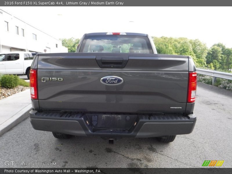 Lithium Gray / Medium Earth Gray 2016 Ford F150 XL SuperCab 4x4