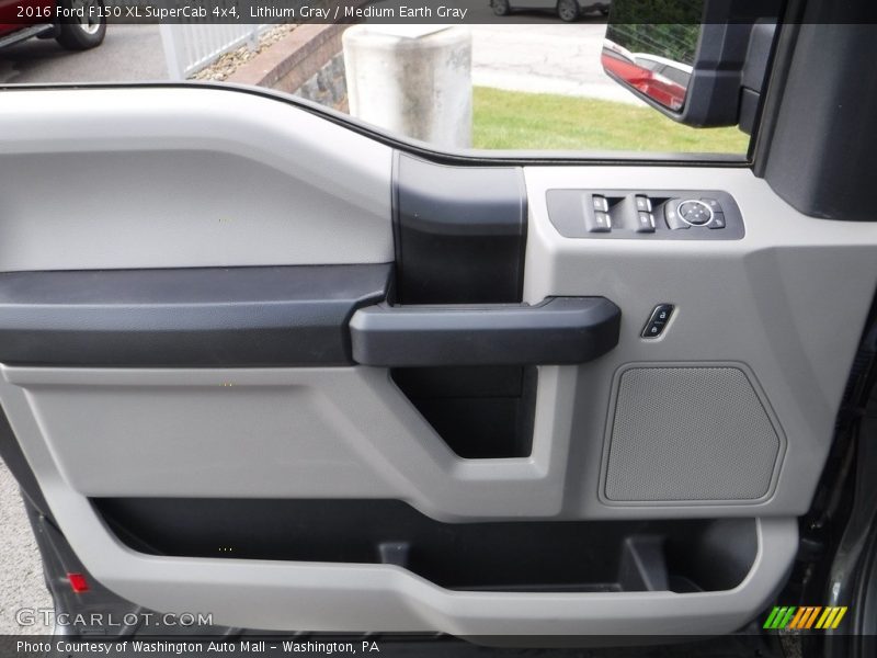 Lithium Gray / Medium Earth Gray 2016 Ford F150 XL SuperCab 4x4