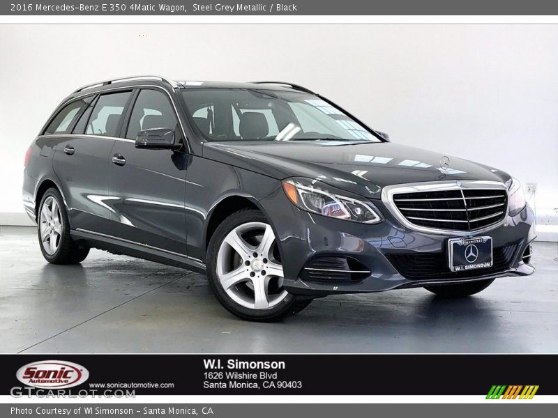 Steel Grey Metallic / Black 2016 Mercedes-Benz E 350 4Matic Wagon