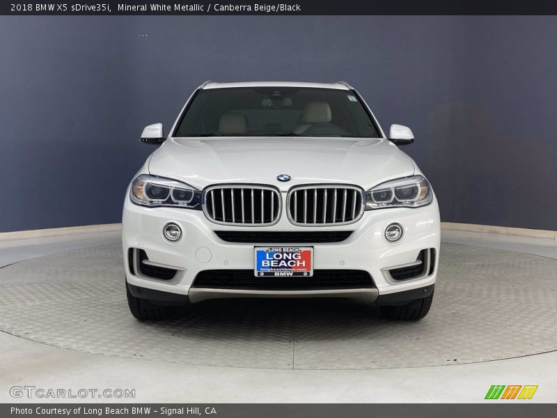 Mineral White Metallic / Canberra Beige/Black 2018 BMW X5 sDrive35i