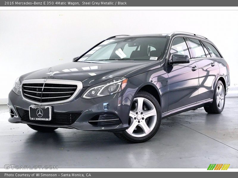 Steel Grey Metallic / Black 2016 Mercedes-Benz E 350 4Matic Wagon