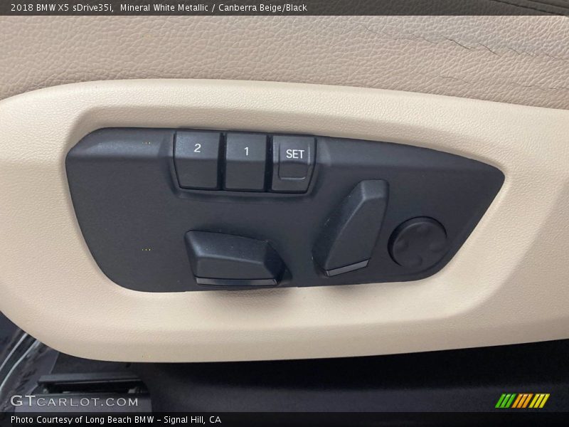 Mineral White Metallic / Canberra Beige/Black 2018 BMW X5 sDrive35i