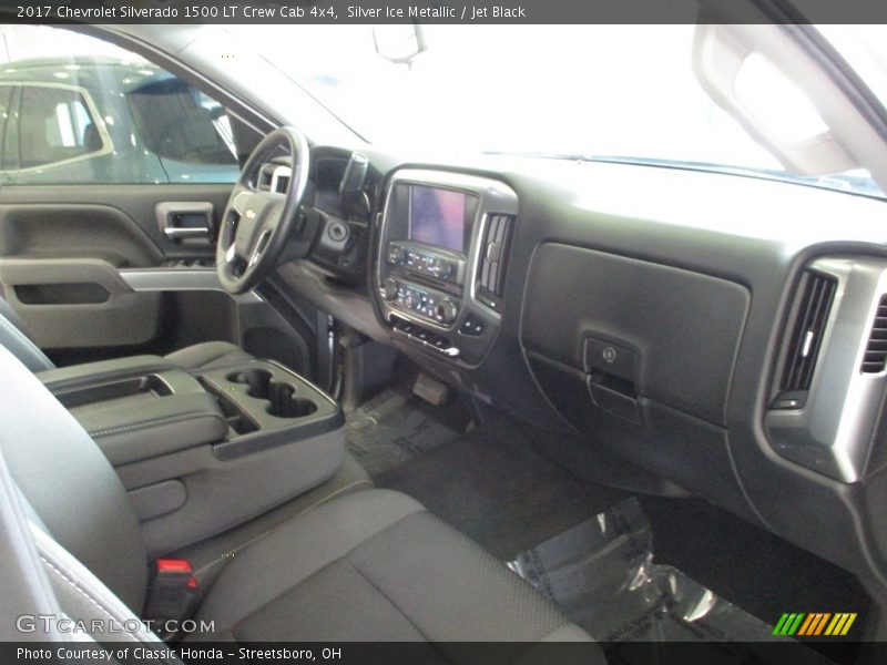 Silver Ice Metallic / Jet Black 2017 Chevrolet Silverado 1500 LT Crew Cab 4x4