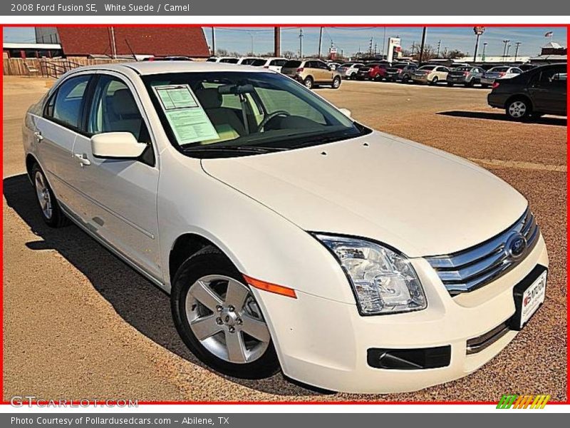 White Suede / Camel 2008 Ford Fusion SE