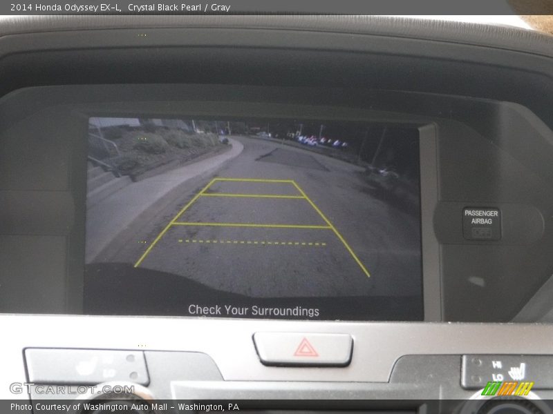 Crystal Black Pearl / Gray 2014 Honda Odyssey EX-L