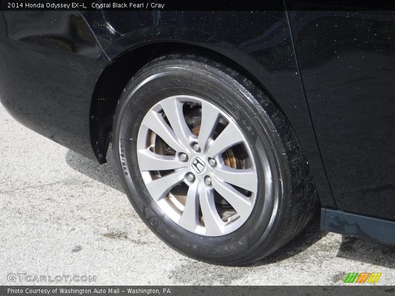 Crystal Black Pearl / Gray 2014 Honda Odyssey EX-L