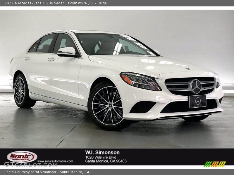 Polar White / Silk Beige 2021 Mercedes-Benz C 300 Sedan
