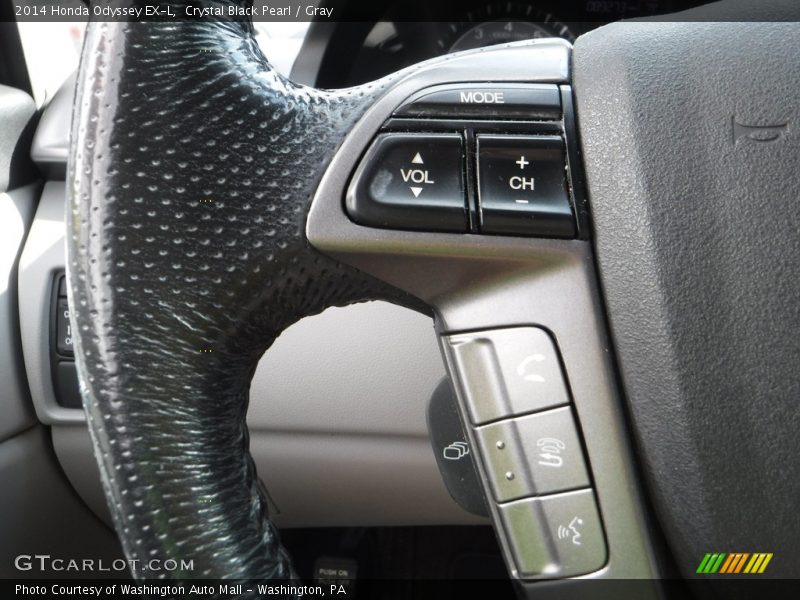 Crystal Black Pearl / Gray 2014 Honda Odyssey EX-L