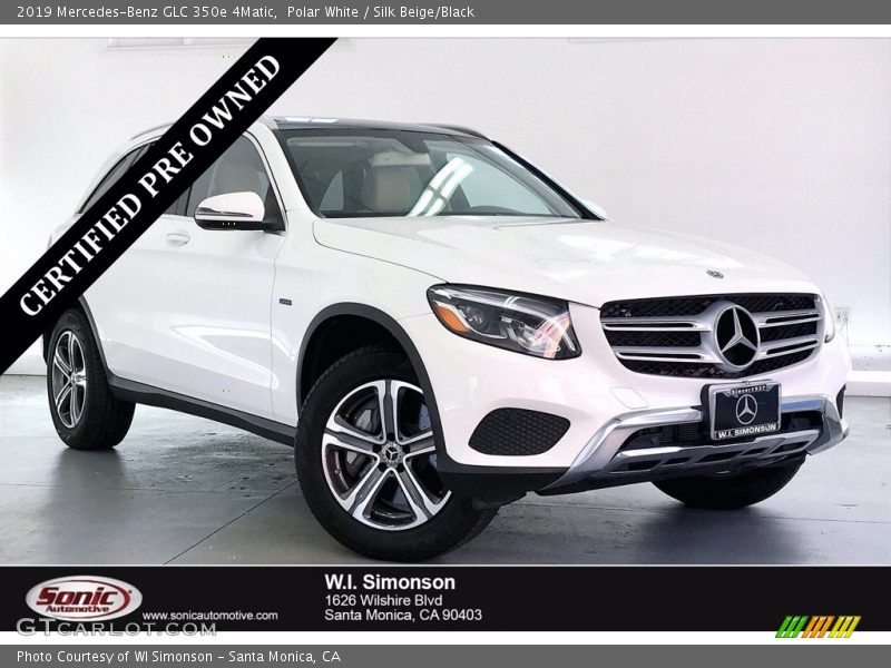 Polar White / Silk Beige/Black 2019 Mercedes-Benz GLC 350e 4Matic
