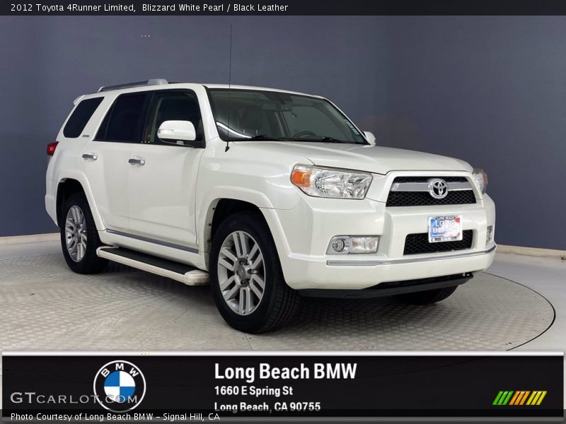 Blizzard White Pearl / Black Leather 2012 Toyota 4Runner Limited