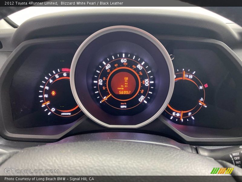 Blizzard White Pearl / Black Leather 2012 Toyota 4Runner Limited