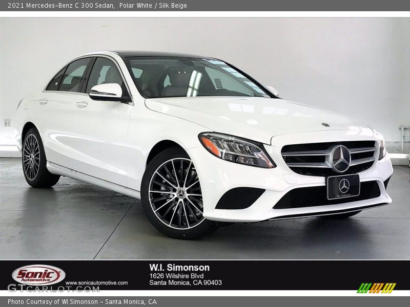 Polar White / Silk Beige 2021 Mercedes-Benz C 300 Sedan