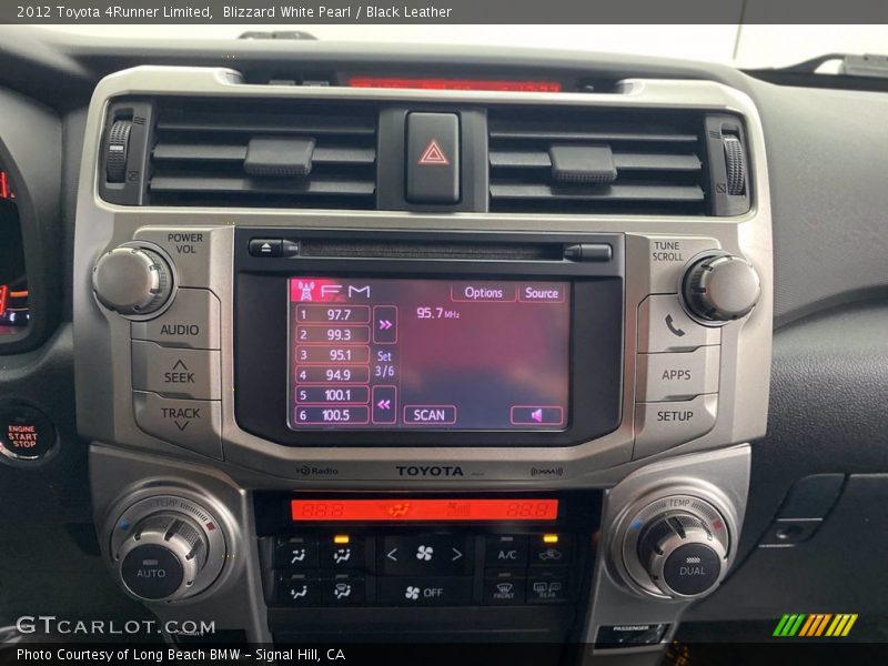 Blizzard White Pearl / Black Leather 2012 Toyota 4Runner Limited