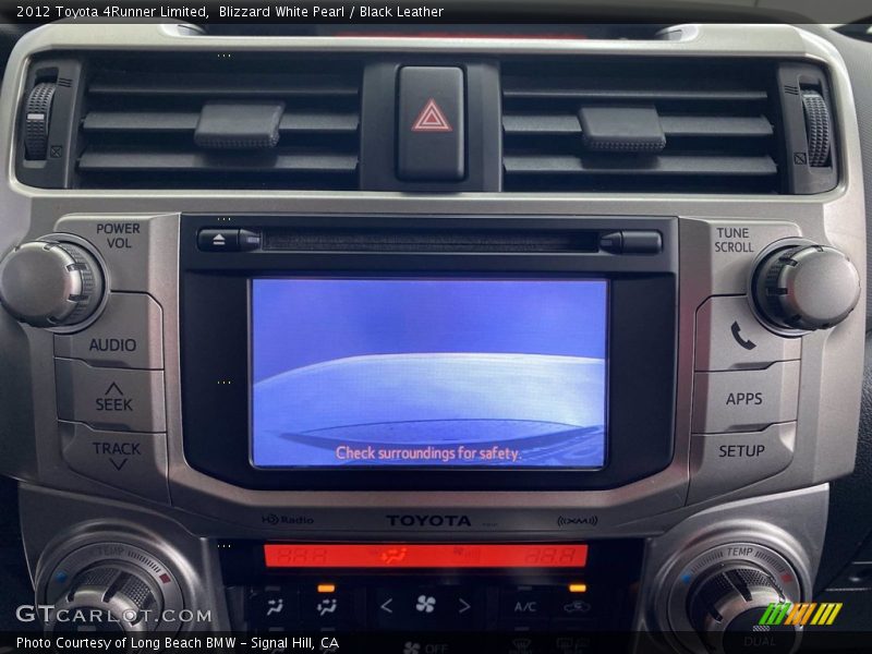 Blizzard White Pearl / Black Leather 2012 Toyota 4Runner Limited