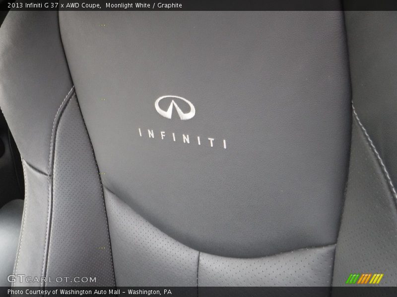 Moonlight White / Graphite 2013 Infiniti G 37 x AWD Coupe
