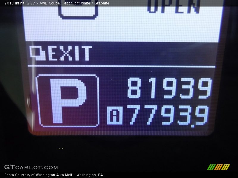Moonlight White / Graphite 2013 Infiniti G 37 x AWD Coupe