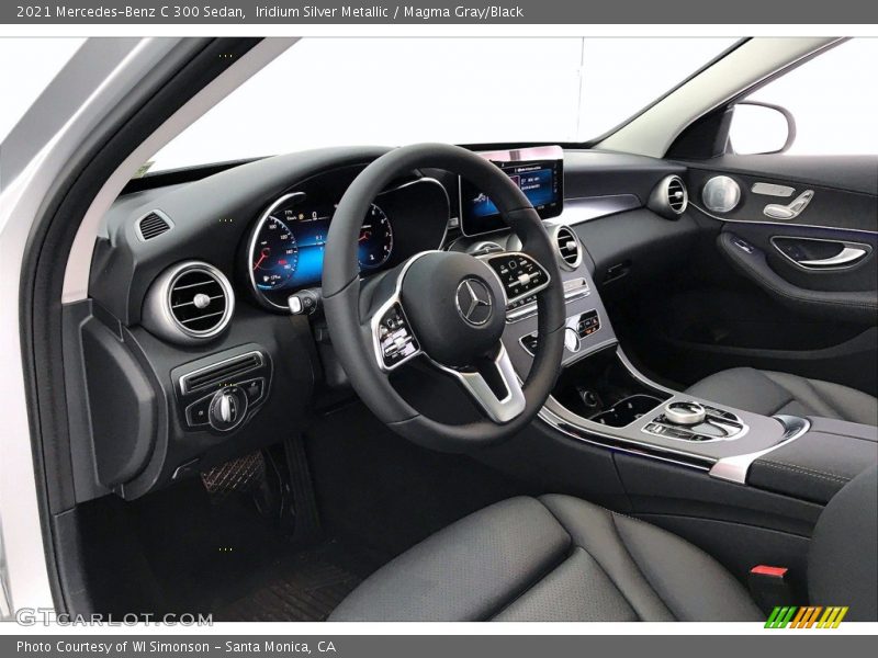 Iridium Silver Metallic / Magma Gray/Black 2021 Mercedes-Benz C 300 Sedan