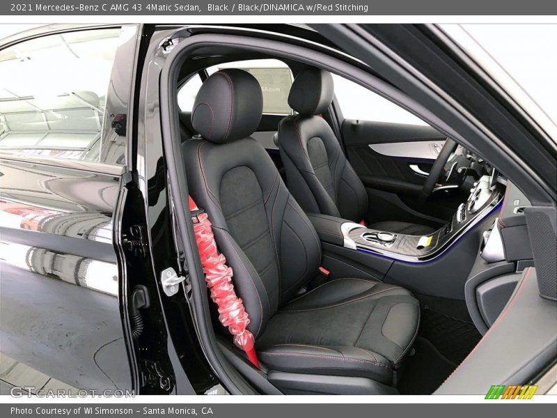  2021 C AMG 43 4Matic Sedan Black/DINAMICA w/Red Stitching Interior